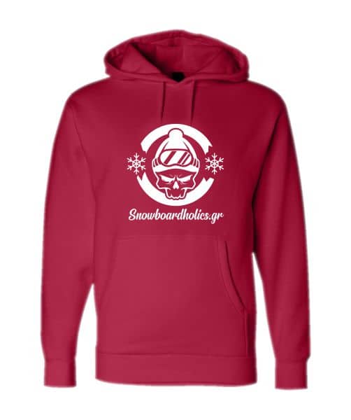 Snowboardholics hooded red
